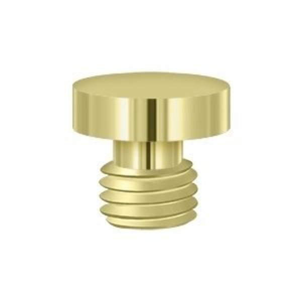 Deltana 1/2 Diameter Decorative Button Tip Cabinet/Door Hinge Finials Polished Brass DSBU3